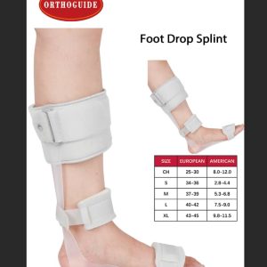 Orthoguide Foot Drop Splint (Ankle-Foot Orthosis) for Stroke & Foot Drop Support
