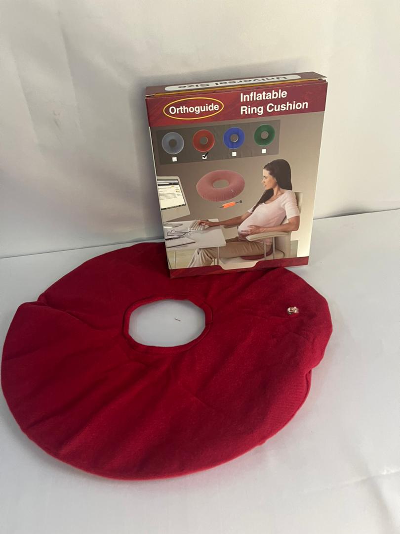 Orthoguide Inflatable Ring Cushion (Air Ring) for Pressure Relief & Comfortable Sitting